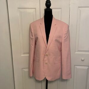 Express Men’s Extra Slim Pink Pocket Button Blazer Tuxedo Jacket Size 38